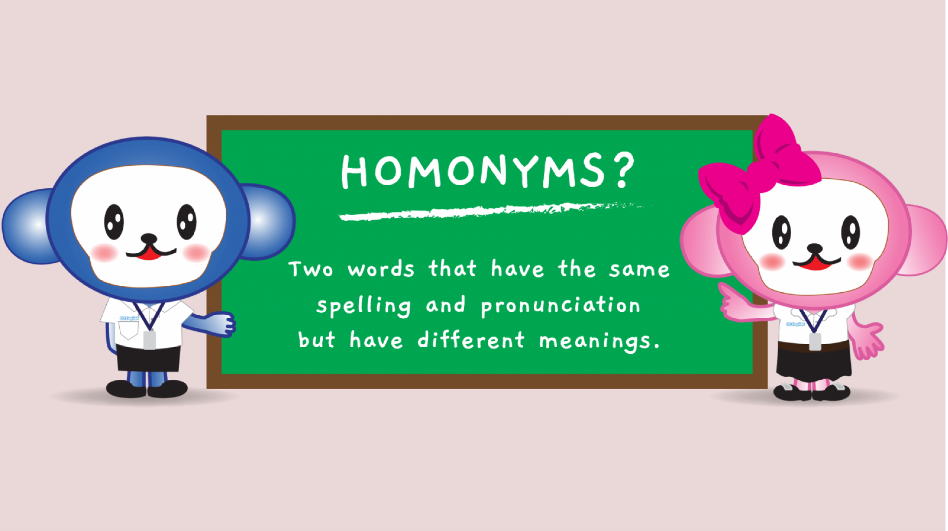 Homophones in English, distinguishing between homonyms, homophones and homographs